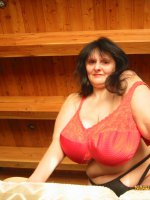 Mature babe with big mature tits