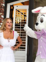 Bunny is gonna have a good Easter when Kelly decides that for his treat he'll have his cock sucked!