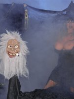 Bubble and boil my cauldron of cock. I need to make myself a monster as hard as a rock! I'm a lonely witch who needs a man around the house. I'm tired of these zombies with cocks the size of a mouse. Here goes an eye of newt and some brains...